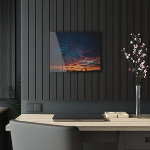 Sunset On A Wire, Acrylic Print by Printify