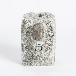 Stone Drink Dispenser: Gray / Stainless by Funky Rock Designs (F)