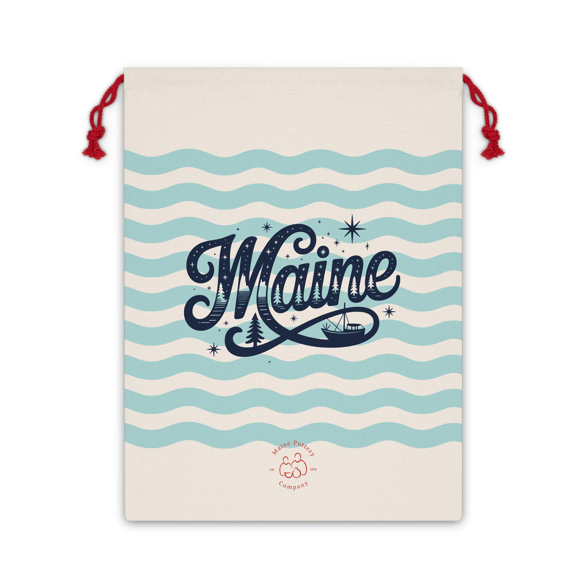 Maine Drawstring Gift Bag by Printify