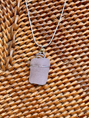 Necklace-sea glass coffee mug by Tonya Arnold