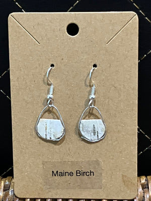 Birch purse earrings by Tonya Arnold