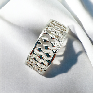 Ocean Cuff Bracelet by Zina Sterling Silver