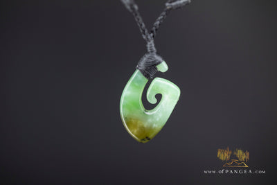 Hei Matau Hook - Siberian Nephrite Jade Necklace by Joe Foster