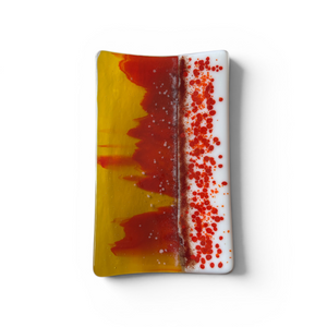 Decorative Rectangular Dinner Plate by Sherri Feld