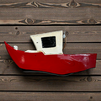Medium Lobster Boat by Jeannie Laub