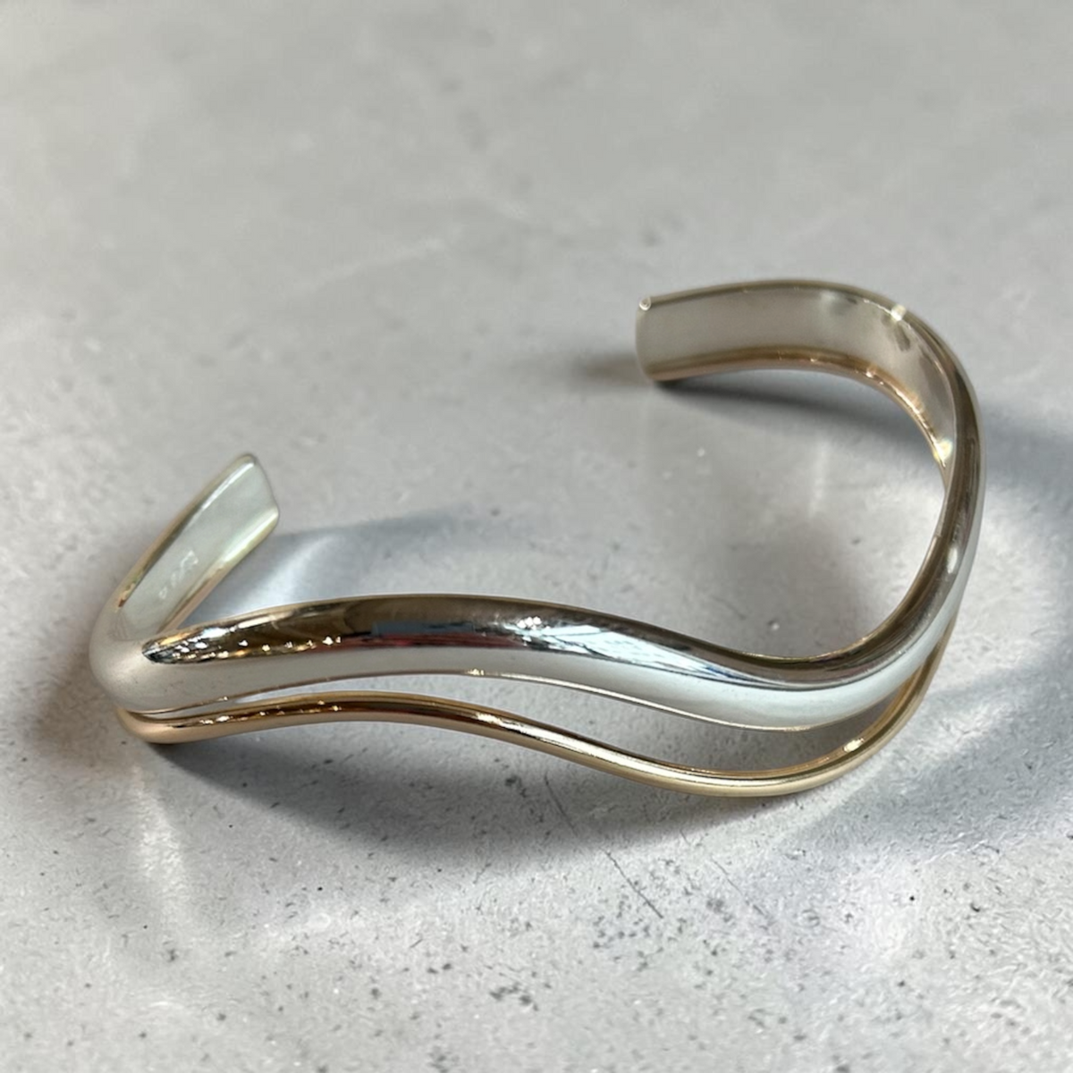 Wavy Band Cuff by Sausalito Precious Metals Inc.