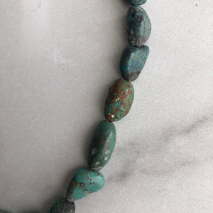 Strand of Chunky Turquoise Jewelry by Edgecomb Potters