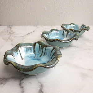 Mini Ruffle Bowl Pottery by Edgecomb Potters