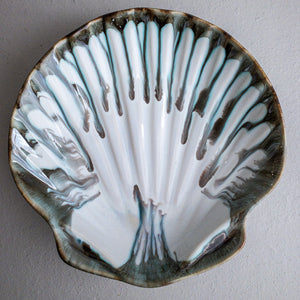 Shell Platter Pottery by Edgecomb Potters