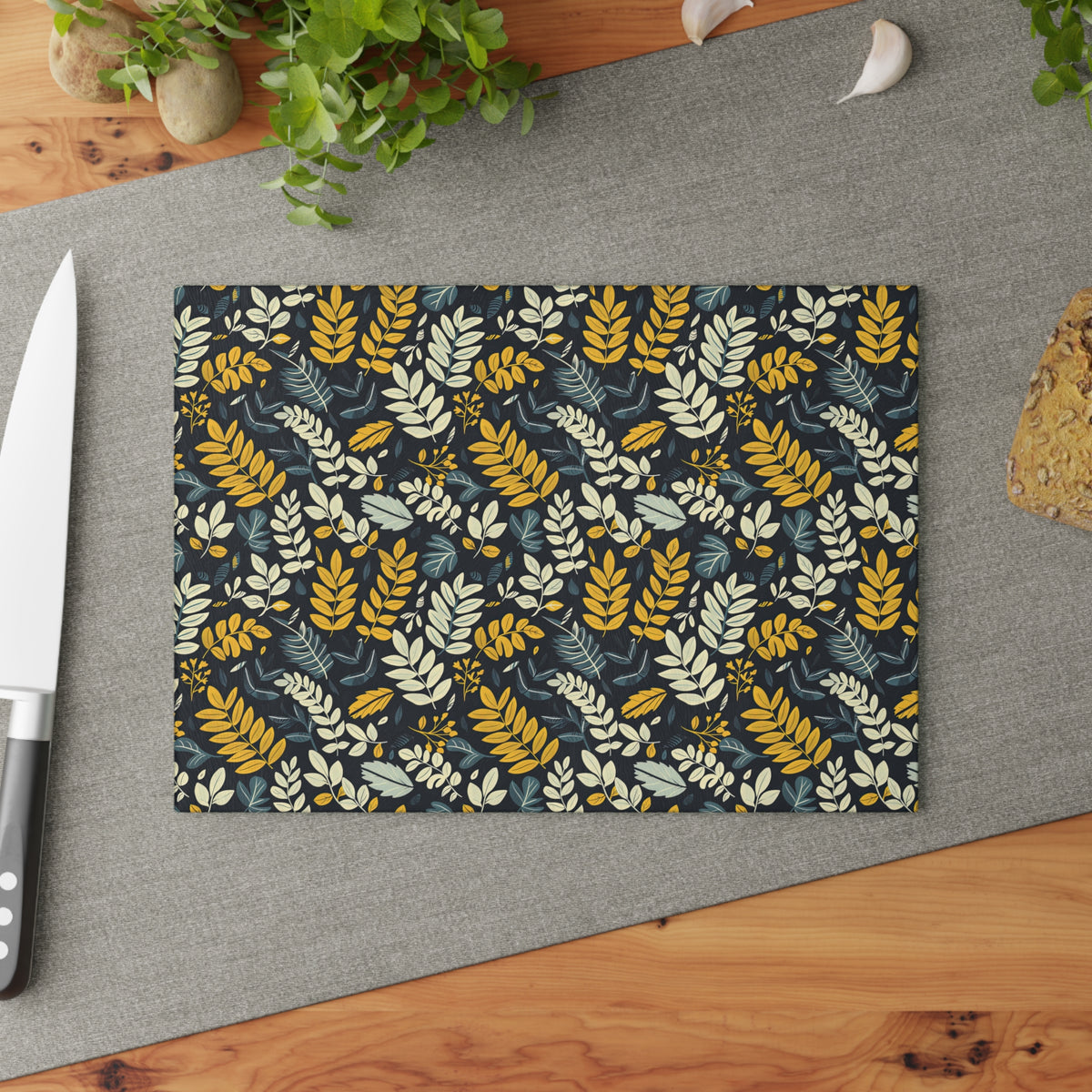 Fern Glass Cutting Board by Printify