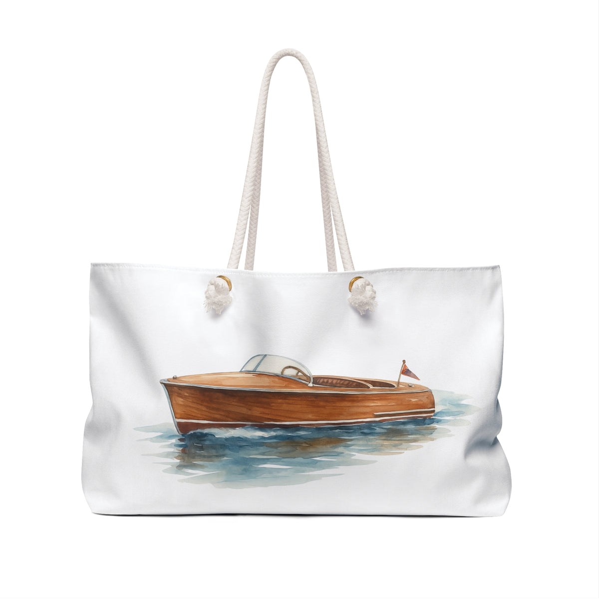 Weekender Bag - Chris-Craft Watercolor Art Design by Printify