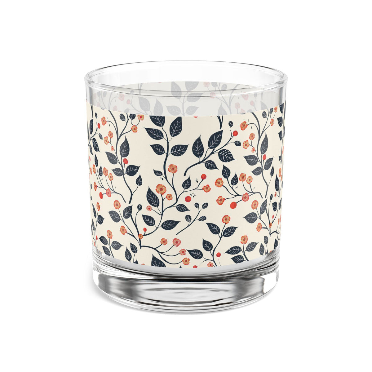 Cherry Blossom Rocks Glass, 10oz by Printify