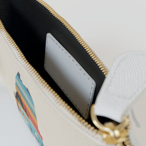 Clutch Bag Portland Maine Retro Lighthouse Mini by Printify