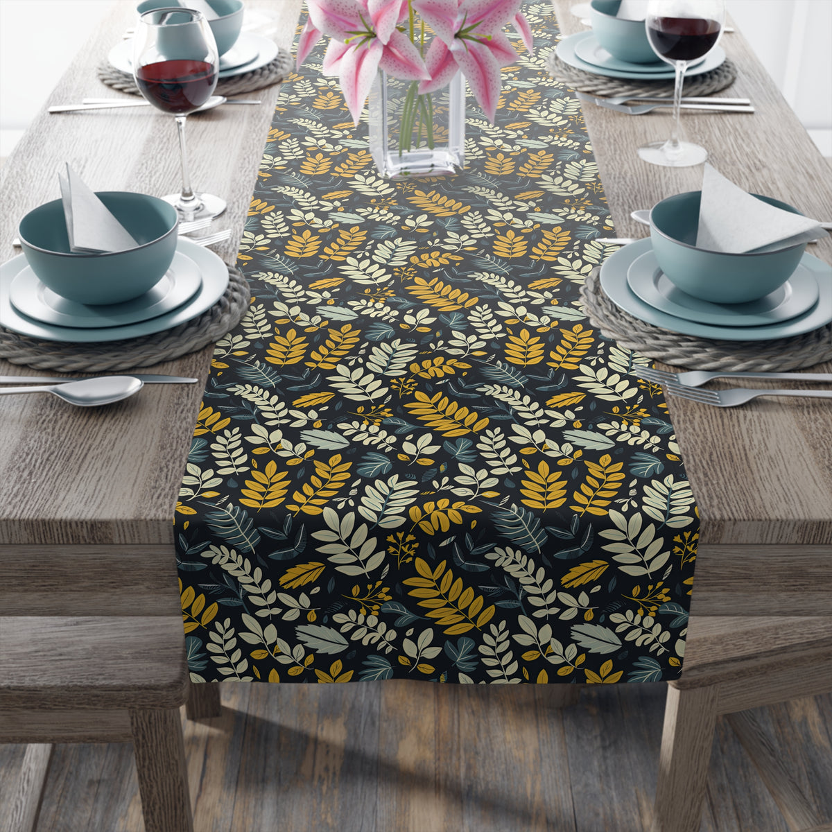 Maine Fern Table Runner by Printify
