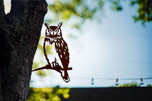 Great Horned Owl Garden Art by Metalbird