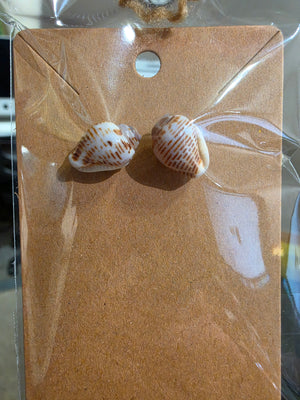 Tiny snail studs by Tonya Arnold