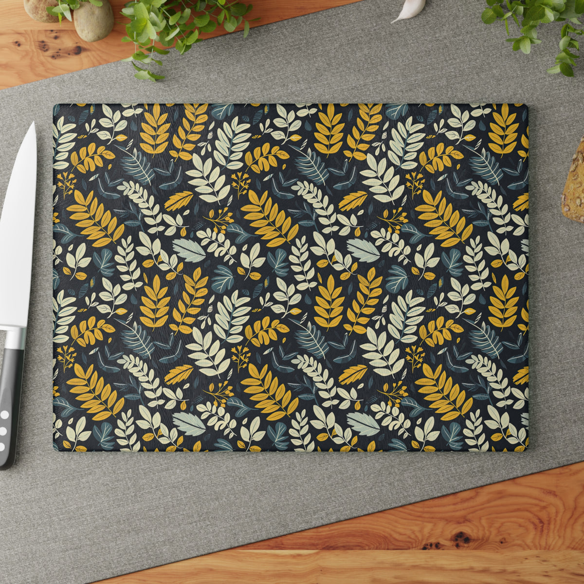 Fern Glass Cutting Board by Printify