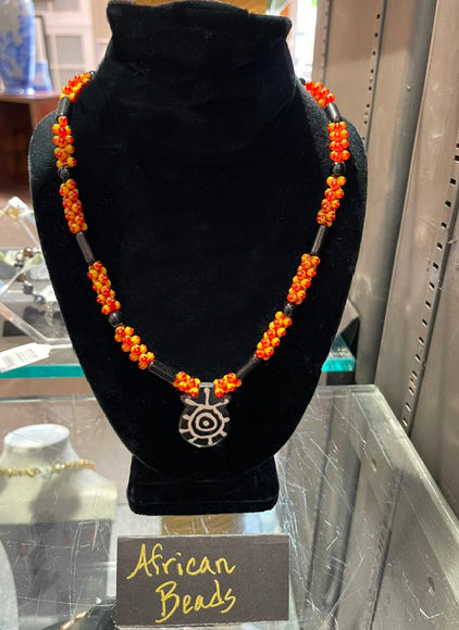 African Beaded Necklace by Bill Stonebreaker