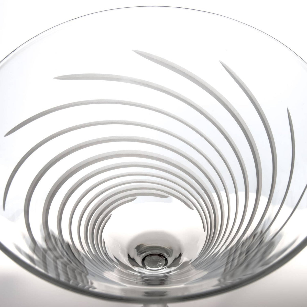 Cyclone Martini Cocktail Glass by Rolf Glass