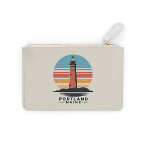 Clutch Bag Portland Maine Retro Lighthouse Mini by Printify