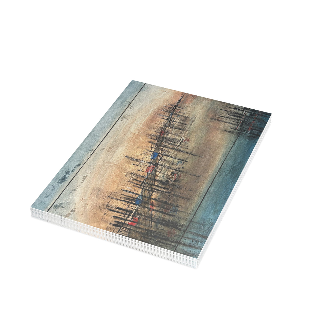 Seaside Wharf Maine Art Postcard — Steve Collins by Steven Collins