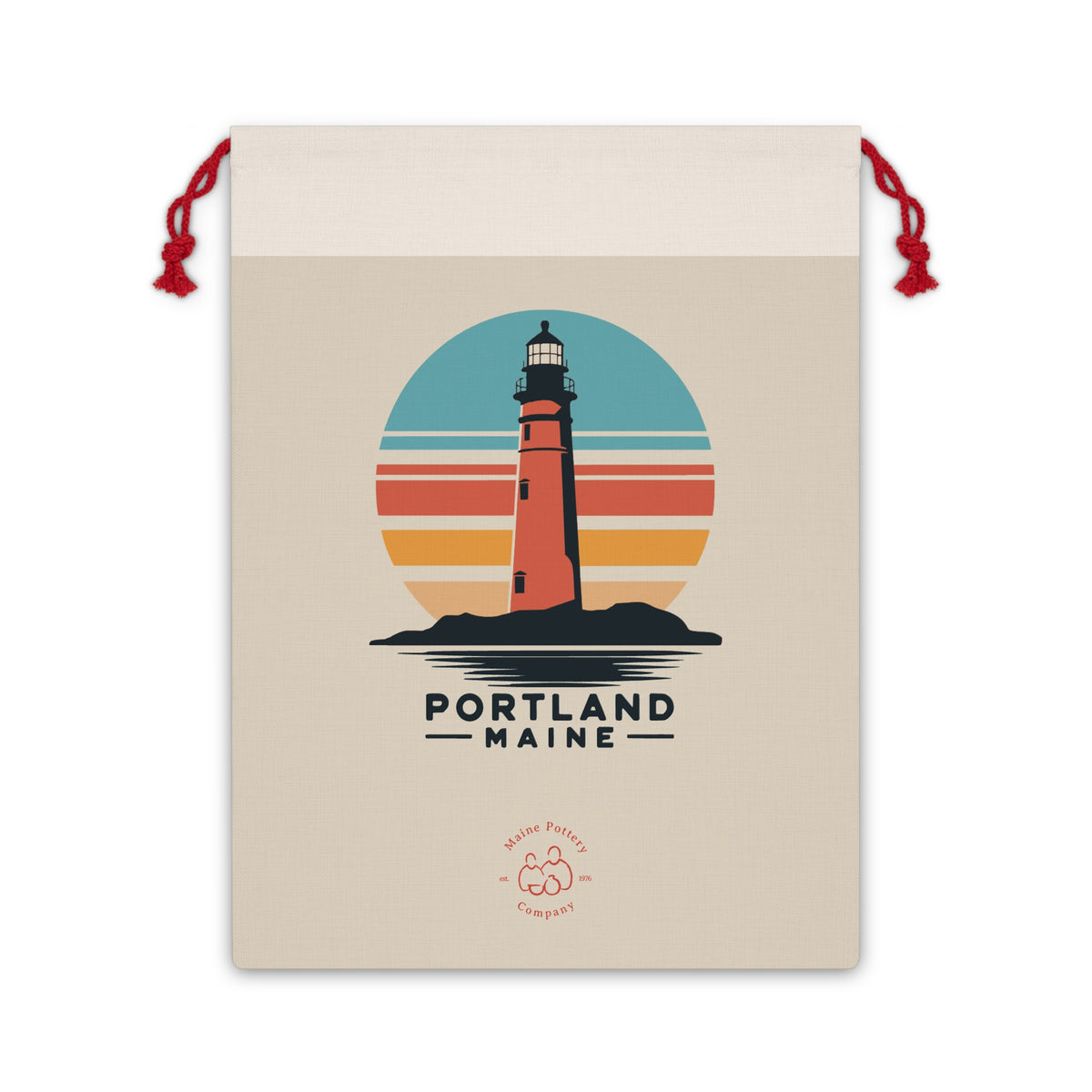 Gift Bag - Portland Maine Retro Design by Printify