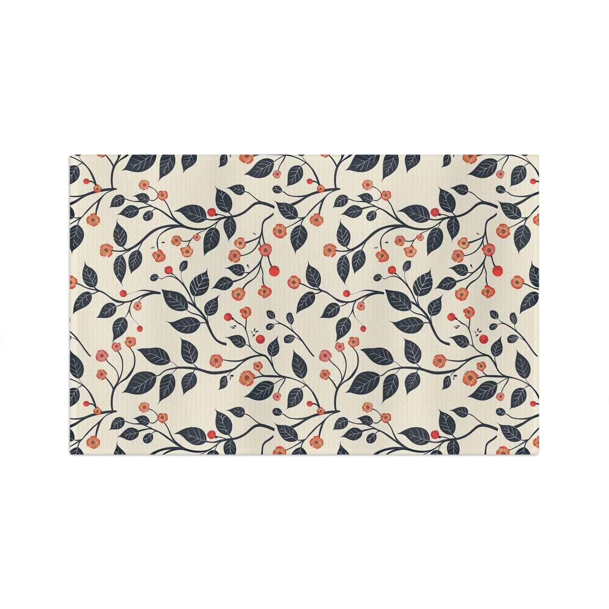 Cherry Blossom Design Tea Towel - Microfiber by Printify