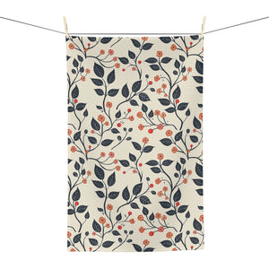 Cherry Blossom Design Tea Towel - Microfiber by Printify