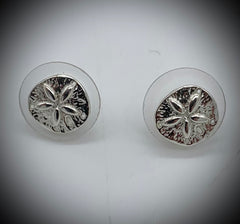 Small Sand Dollar Post Earrings Jewelry by Edgecomb Potters