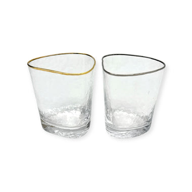Triangular Double Old Fashioned Glass by Zodax