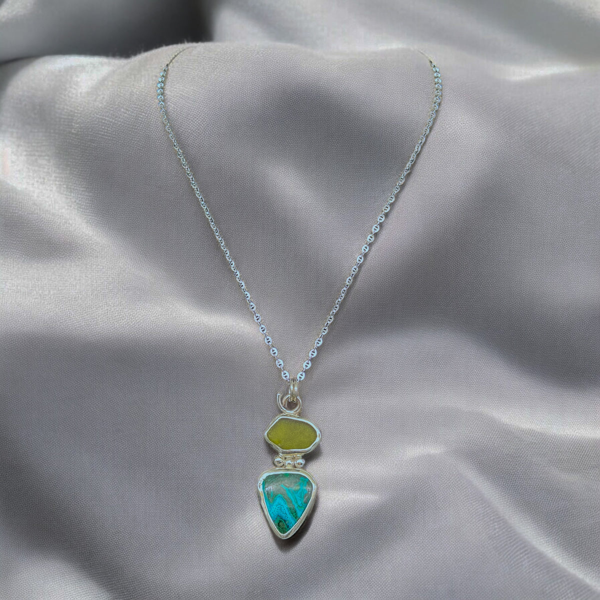 Sea Glass Malazurite by Morgan McGeehan Designs