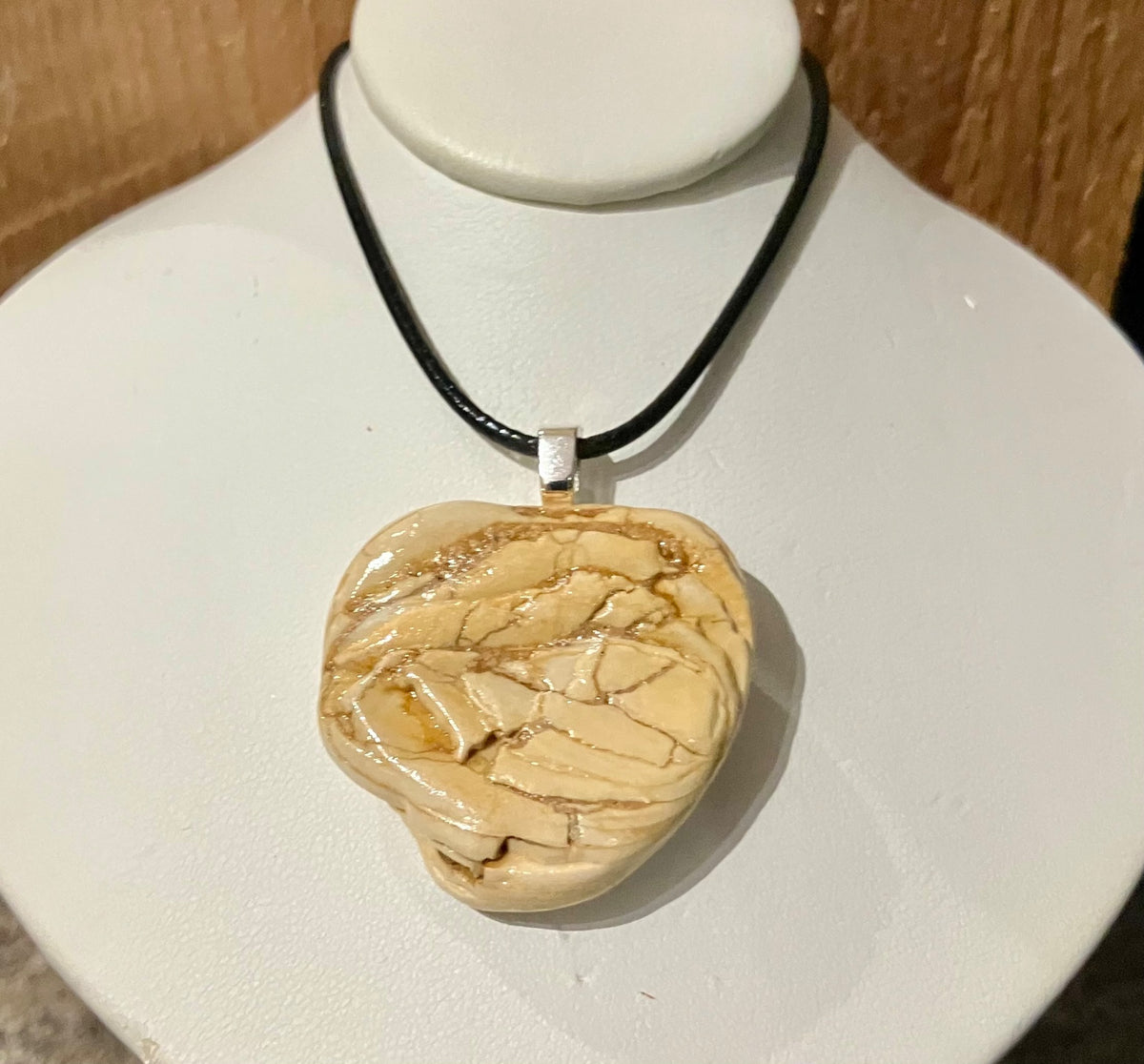 heart shell necklace by Tonya Arnold