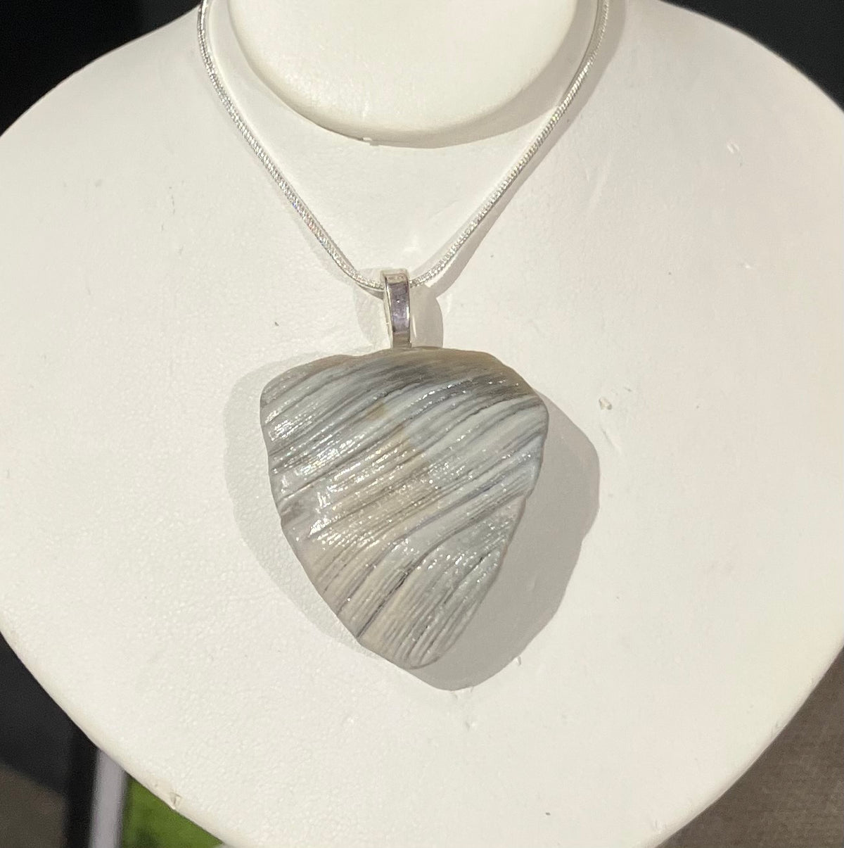 shell chunk necklace by Tonya Arnold
