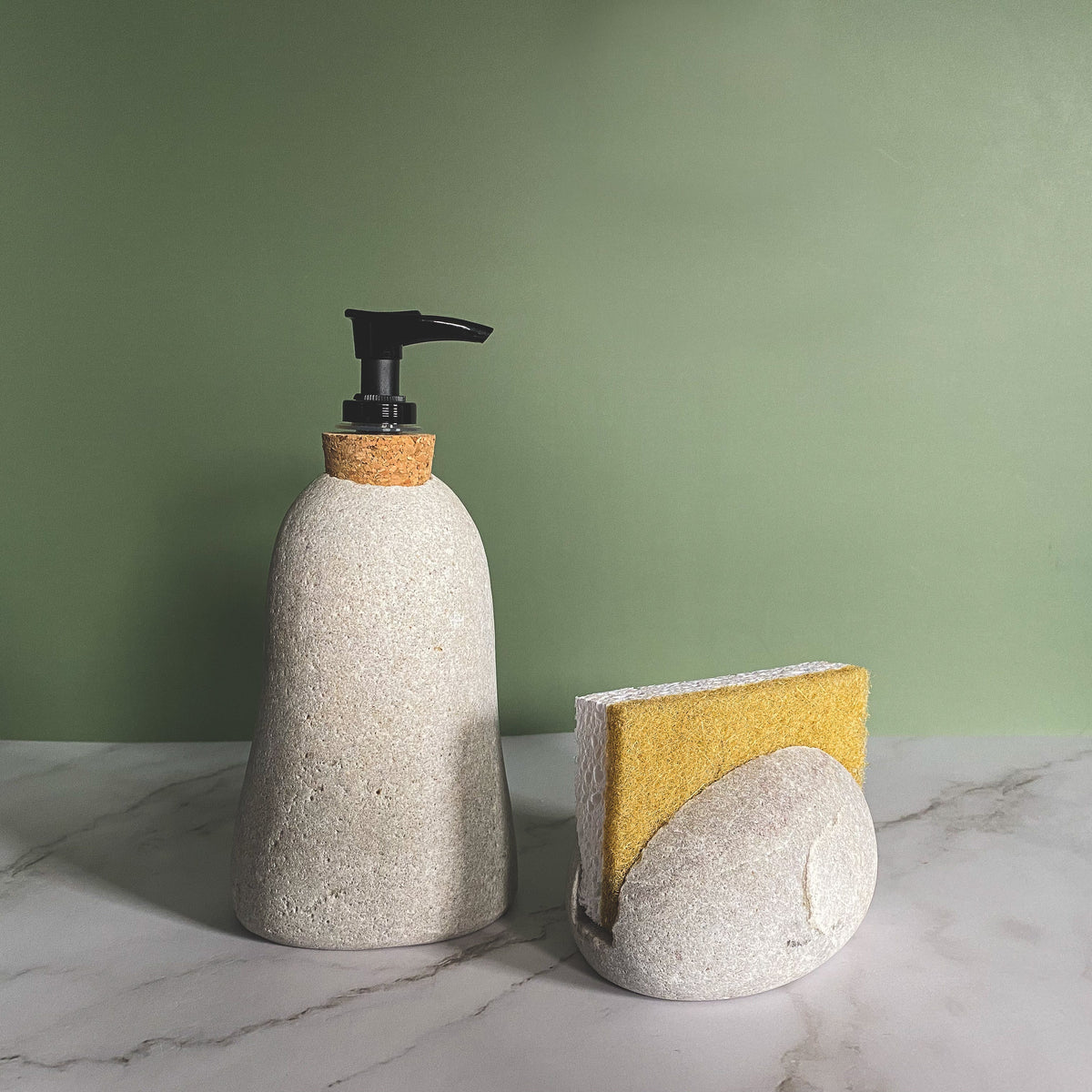 Stone Soap/Lotion Pump Dispenser by Funky Rock Designs (F)