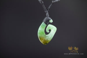 Hei Matau Hook - Siberian Nephrite Jade Necklace by Joe Foster