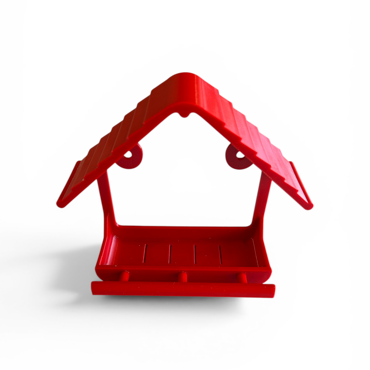 Red Bird House Feeder by This Rad Life