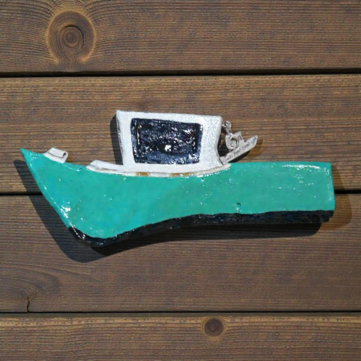 Small Lobster Boat 1 by Jeannie Laub