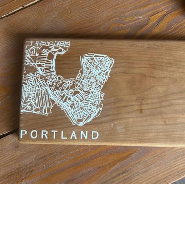 Portland Engraving Serving Board by Meghan Surette