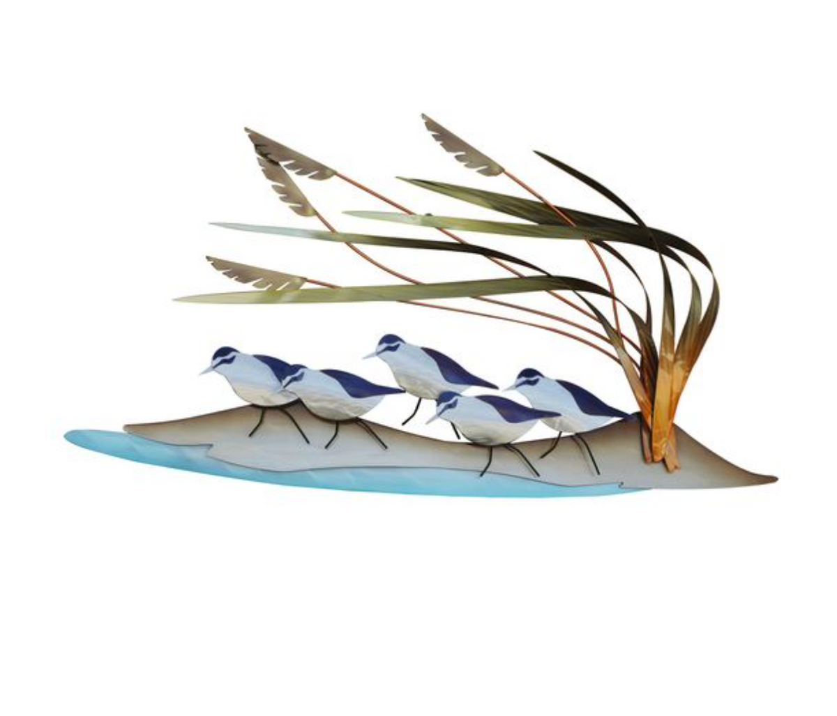 Sandpipers w/Sea Oats by TiDesign