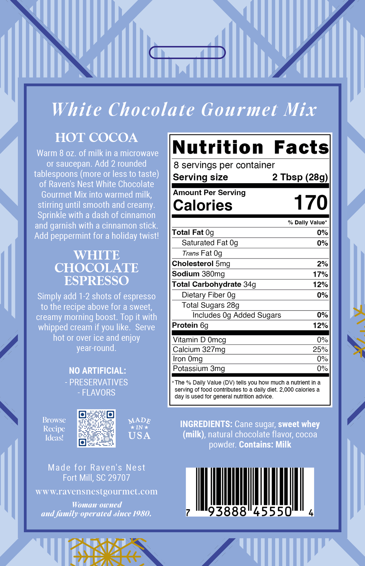 White Hot Chocolate by Raven's Nest Gourmet