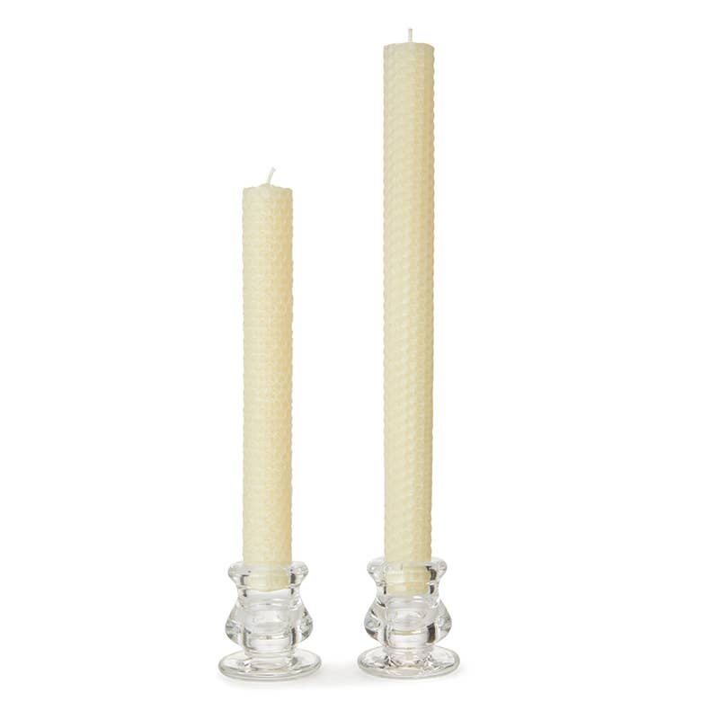 Beeswax Hand Rolled 11" Taper Candles by Little Bee of Connecticut
