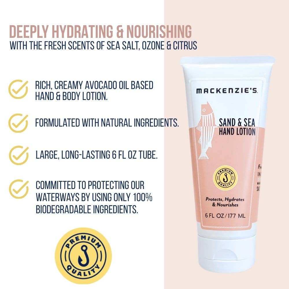 Sand & Sea Hand Lotion- 6 fl oz by MacKenzie's Fisherman