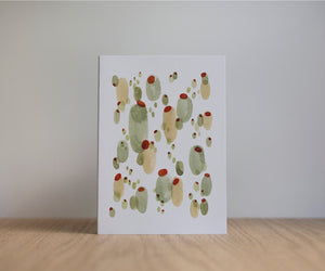 Castelvetrano Olives greeting card by Edgecomb Potters