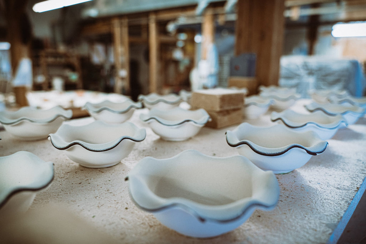 Mini Ruffle Bowl by Edgecomb Potters