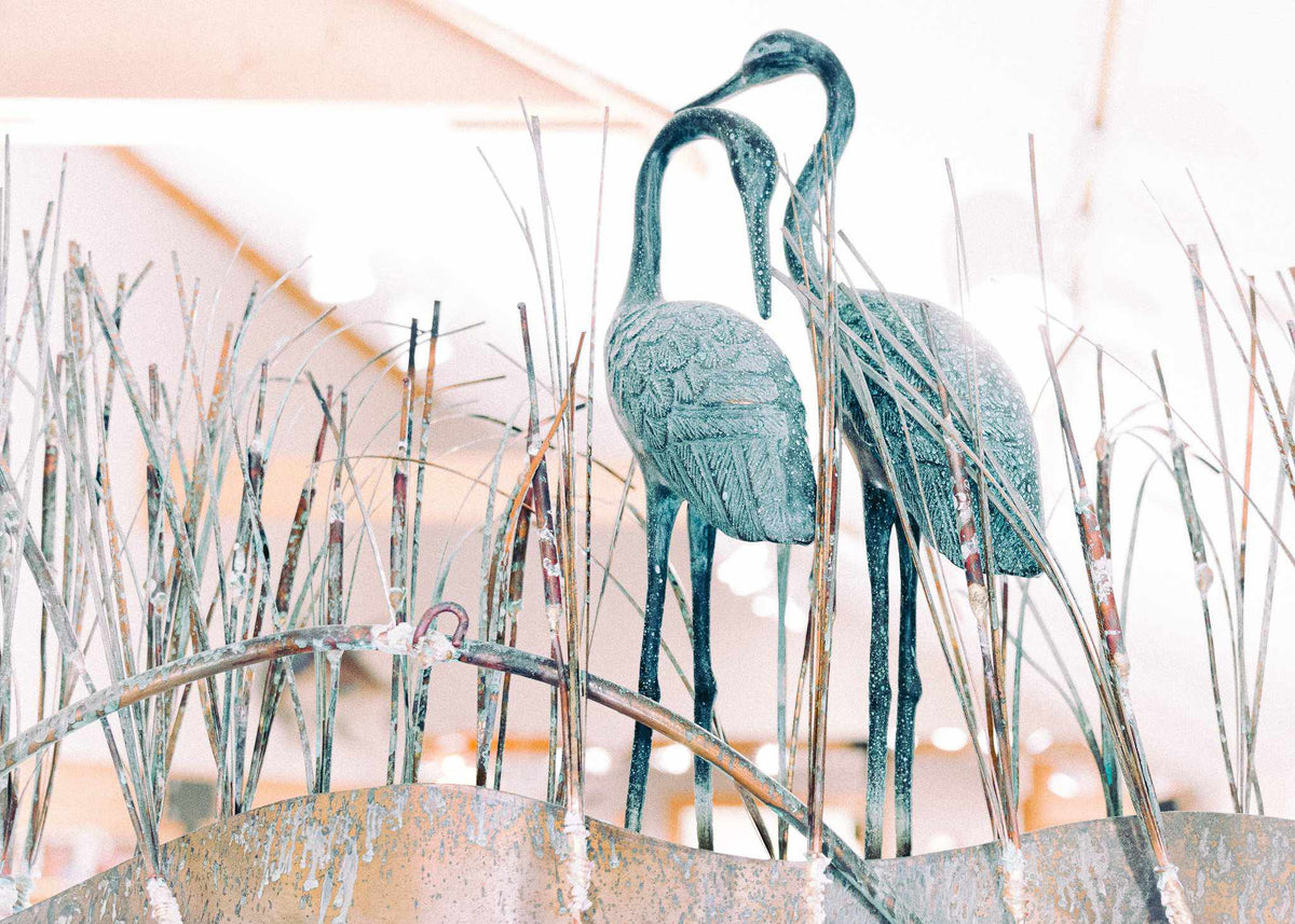 Crane Wall Sculpture by Gurtan