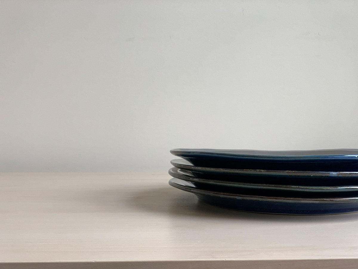 Thrown dinner plate by Edgecomb Potters
