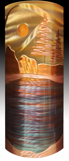 Mountain Lake 8x17 Wall Art by Edgecomb Potters
