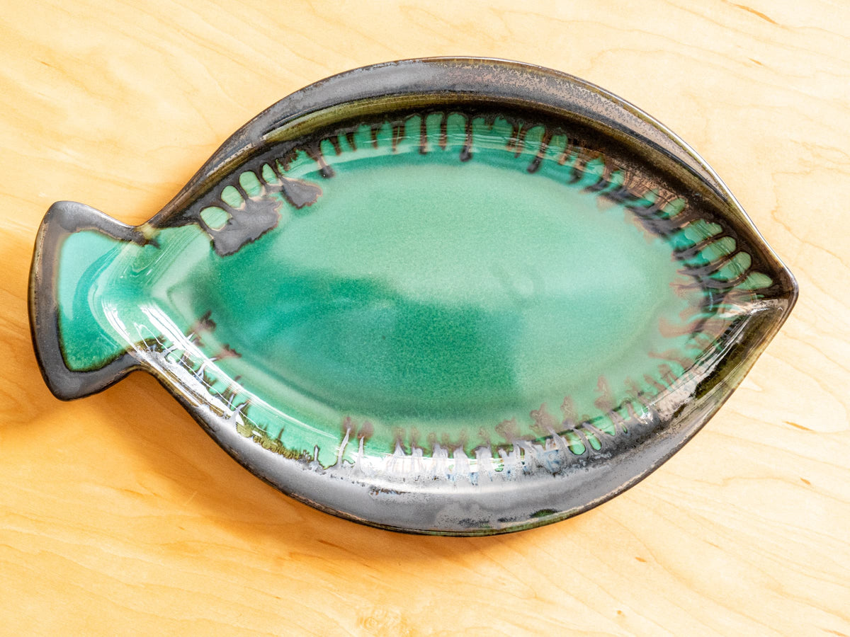 Fish Plate Pottery by Edgecomb Potters