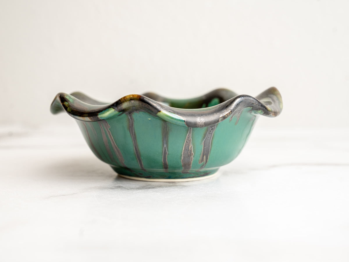 Mini Ruffle Bowl Pottery by Edgecomb Potters