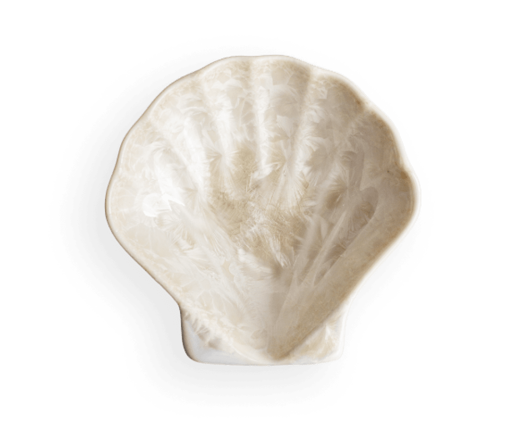 Puff Shell Dish Pottery by Edgecomb Potters